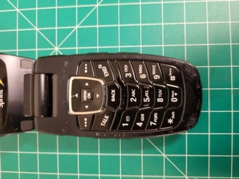 Samsung SPH-A660 Black Sprint Cellular Phone Flip Phone Vintage Cell Untested